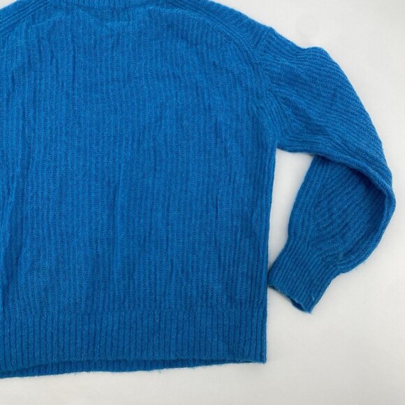Everlane The Oversized Alpaca Crew Sweater in Heathered Blue Size Small - Picture 11 of 14